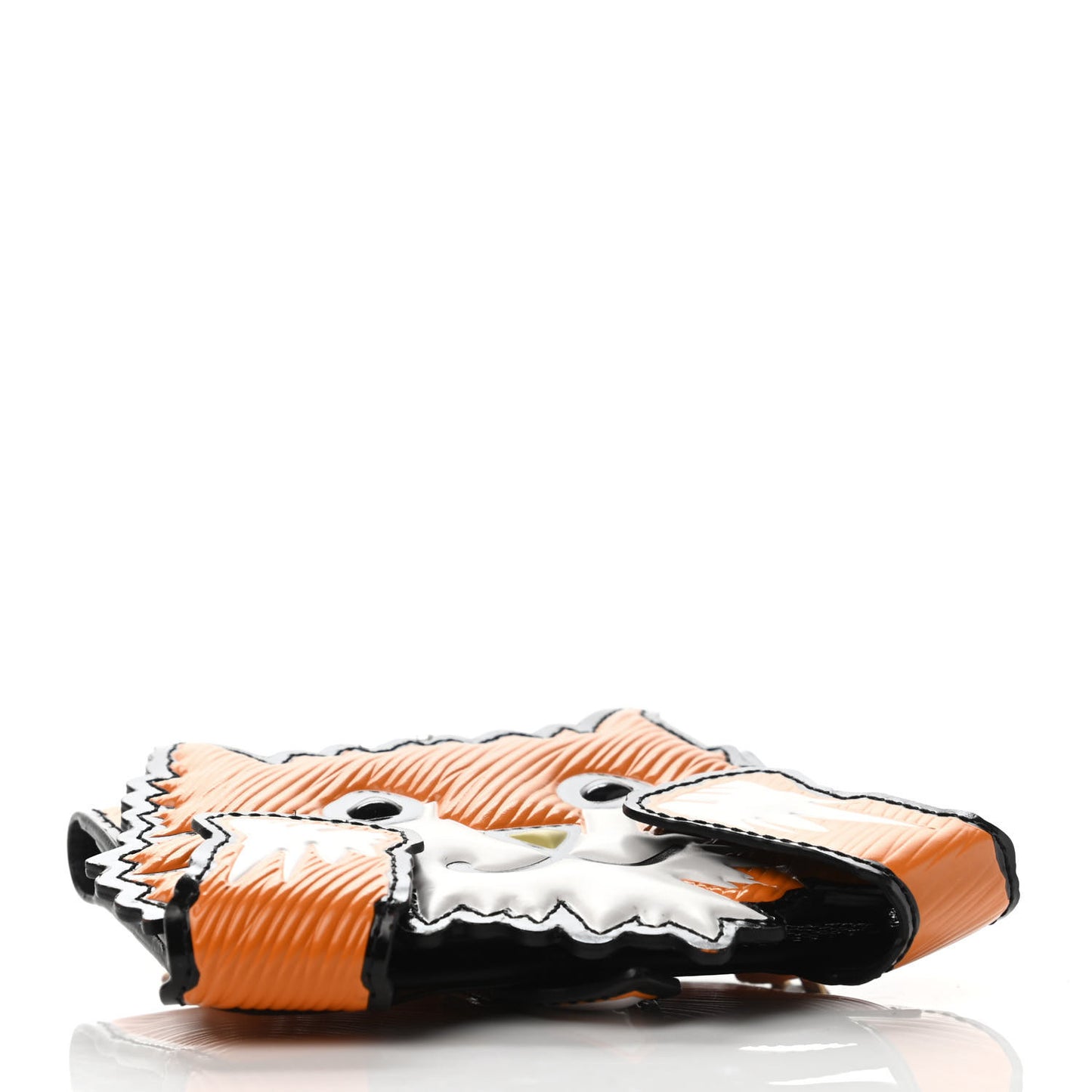 Epi Calfskin Grace Catogram Cat Card Holder Orange