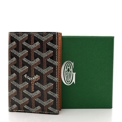 Goyard Goyardine Saint Pierre Card Holder Black Gold 3 of 8