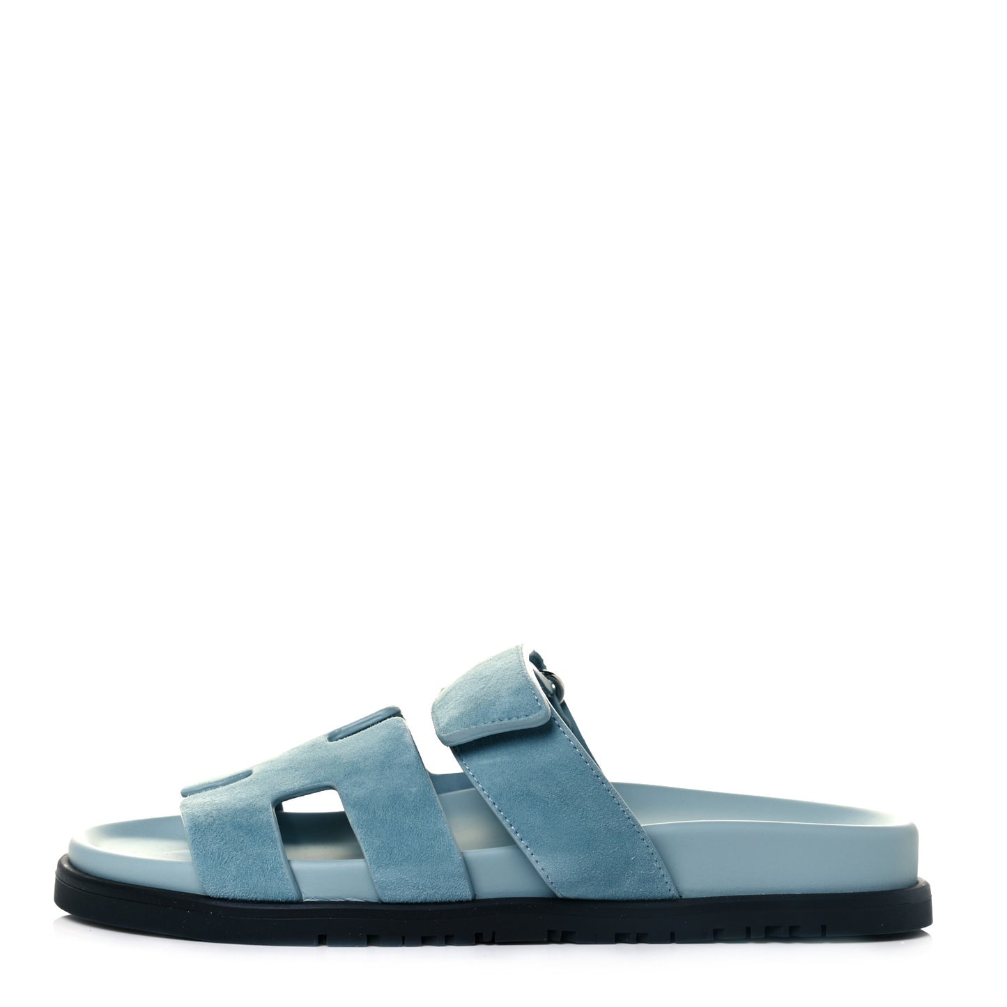 Suede Goatskin Womens Chypre Sandals 37 Vert d'eau