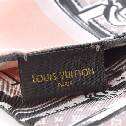 Louis Vuitton Silk Monogram Trunks Bandeau Rose Poudre 3 of 4