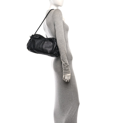 Mansur Gavriel Lambskin Cloud Clutch Black Flamma 2 of 9