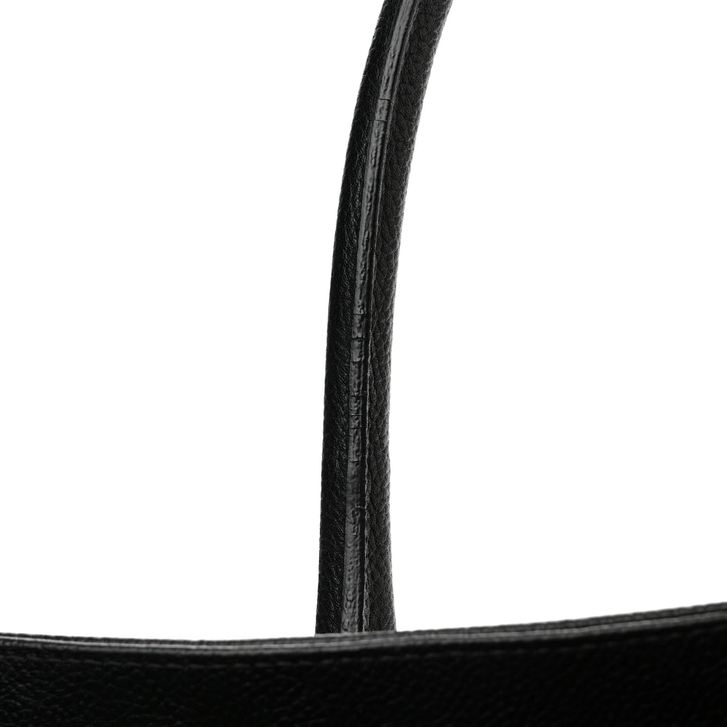Calfskin Cerf Executive Shopper Tote Black
