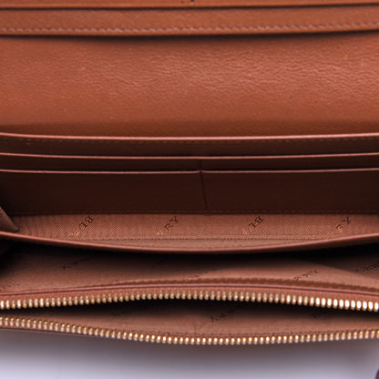 Burberry Calfskin Haymarket Check Henley Wallet Tan 5 of 10