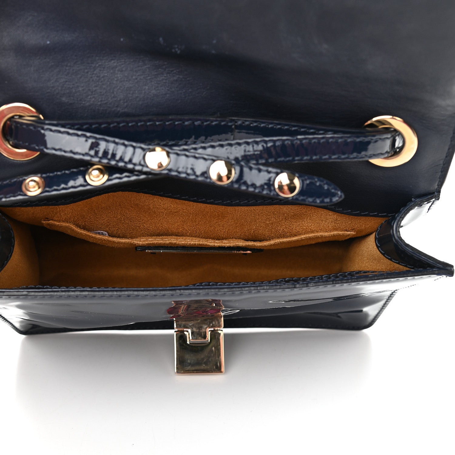 Jimmy Choo Patent Rebel Crossbody Bag Navy 5 of 9