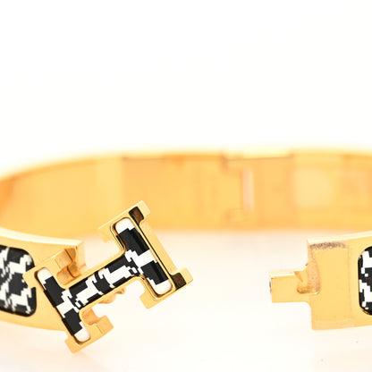 Hermes Enamel Narrow Cheval Pixel Clic Clac H Bracelet PM Positif Negatif 4 of 5
