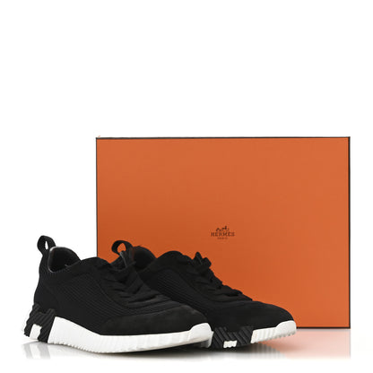 Hermes Technical Mesh Suede Goatskin Bouncing Sneakers 38.5 Black 12 of 12