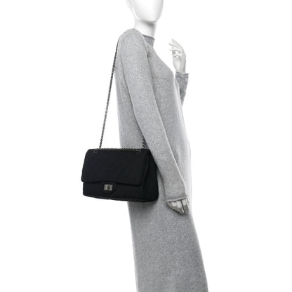 Chanel Jersey Quilted 2.55 Reissue 227 Double Flap Black 2 of 11