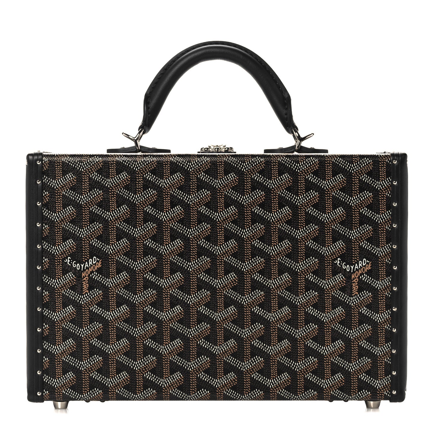 Goyardine Grand Hotel Trunk Bag Black