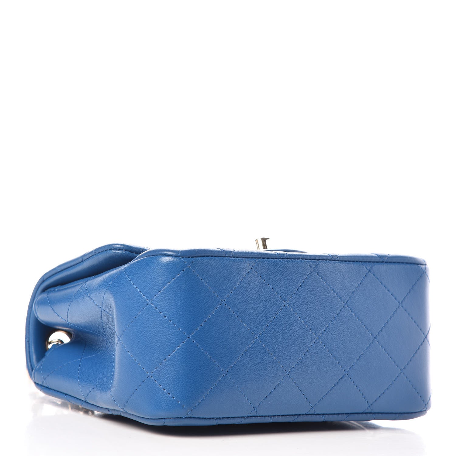 Chanel Lambskin Quilted Mini Square Flap Blue 4 of 11