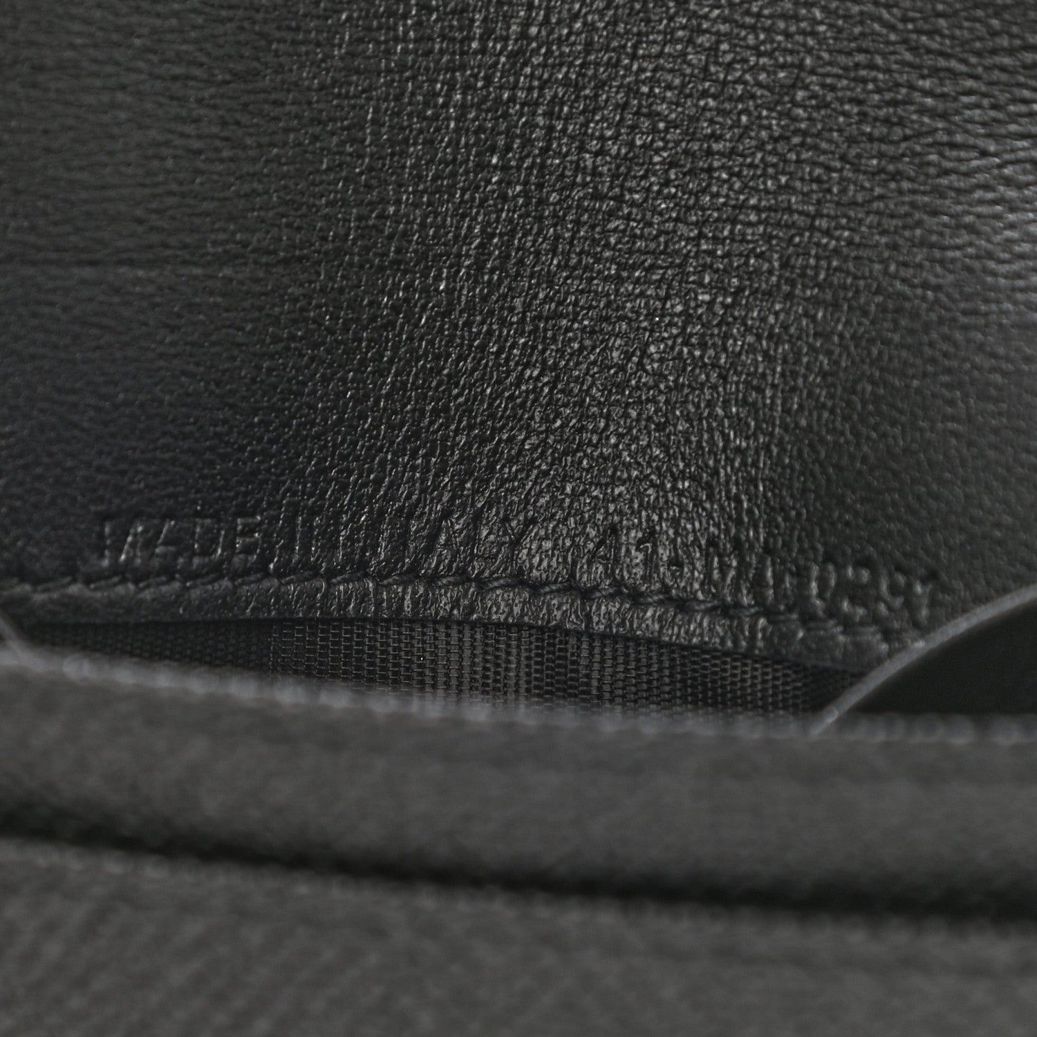 Christian Dior Grained Calfskin Saddle Card Holder Black 7 of 9