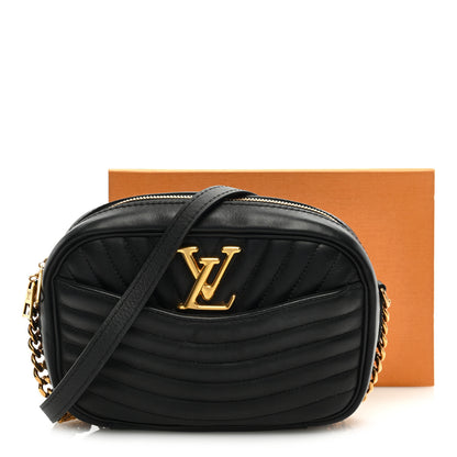 Louis Vuitton Calfskin New Wave Camera Bag NV Black 9 of 9