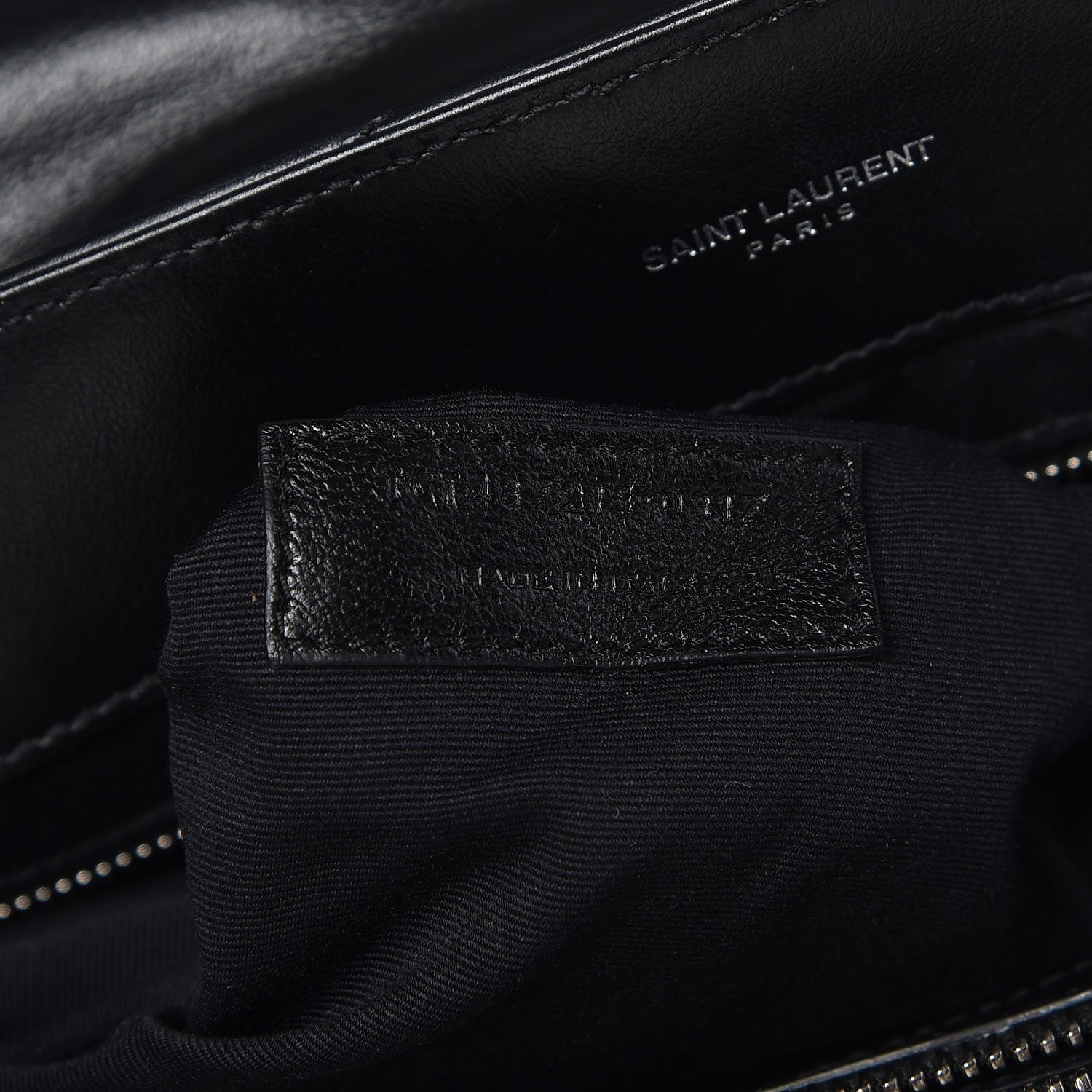 Saint Laurent Calfskin Y Quilted Monogram Large Loulou Chain Satchel Black 9 of 13
