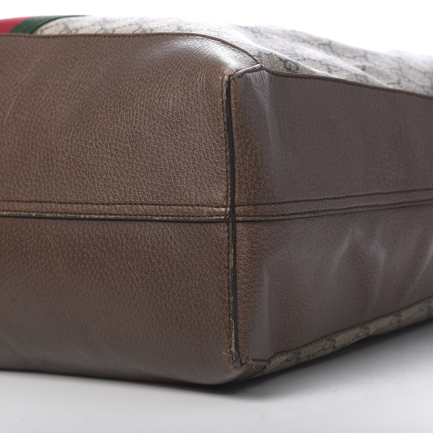 Gucci GG Supreme Monogram Web Large Ophidia Tote Brown 17 of 20