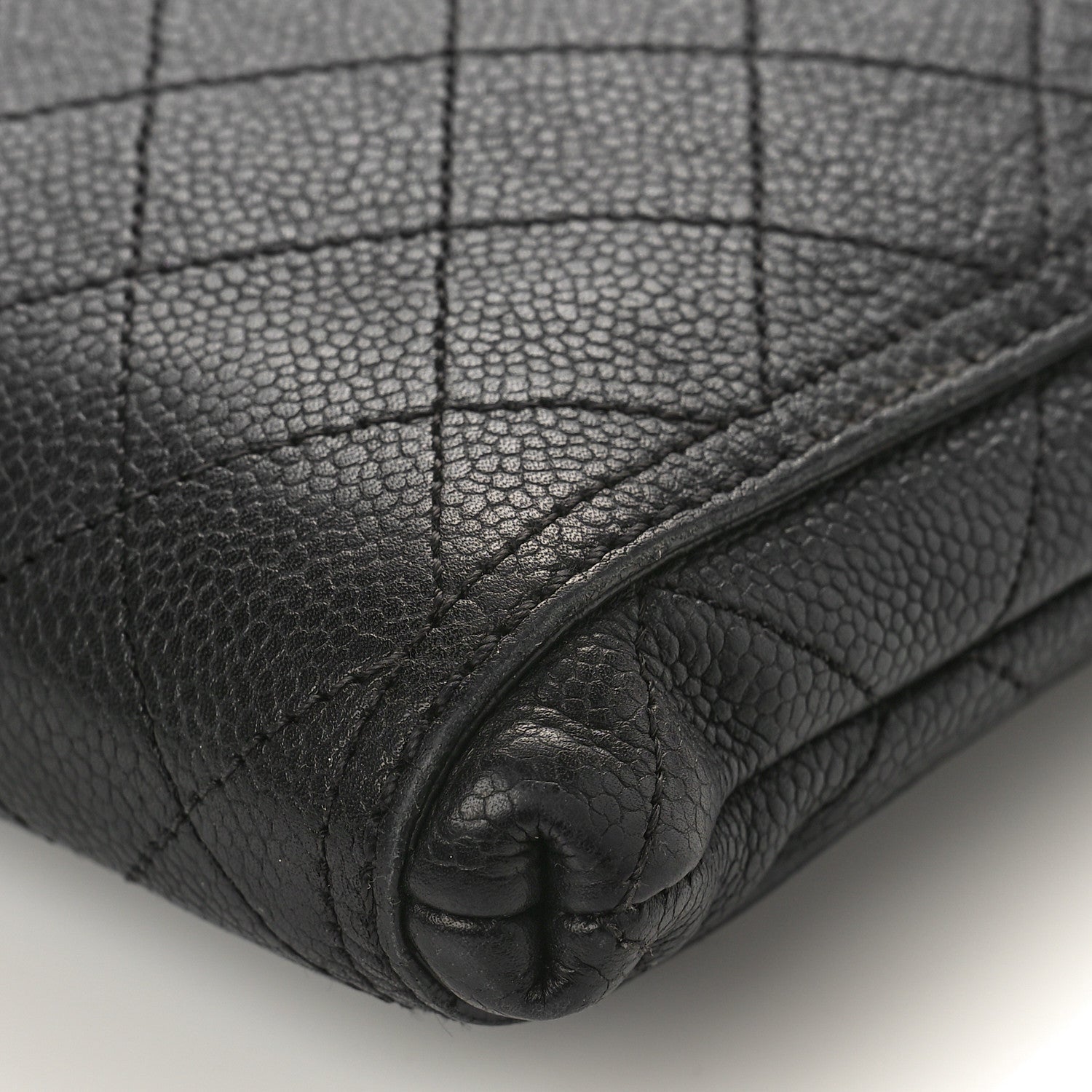 Chanel Caviar Stitched Small CC Pocket Shoulder Black 9 of 9