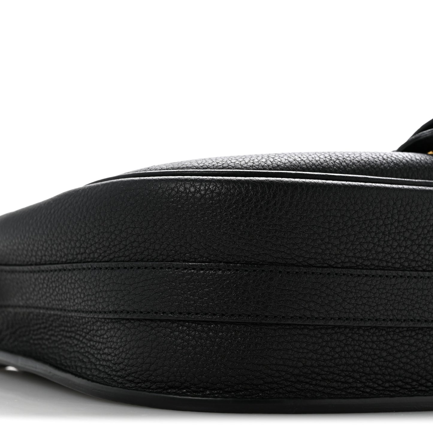 Grained Calfskin Large Bobby Flap Black