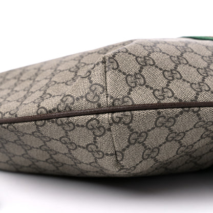 Gucci GG Supreme Monogram Web Ophidia Half Moon Hobo Brown 8 of 10