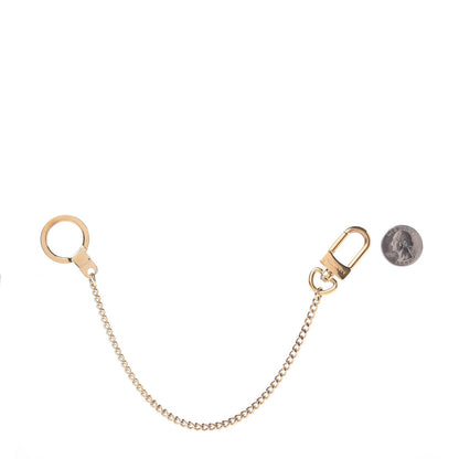 Louis Vuitton Metal Pochette Extender Key Ring Chain Gold 2 of 2