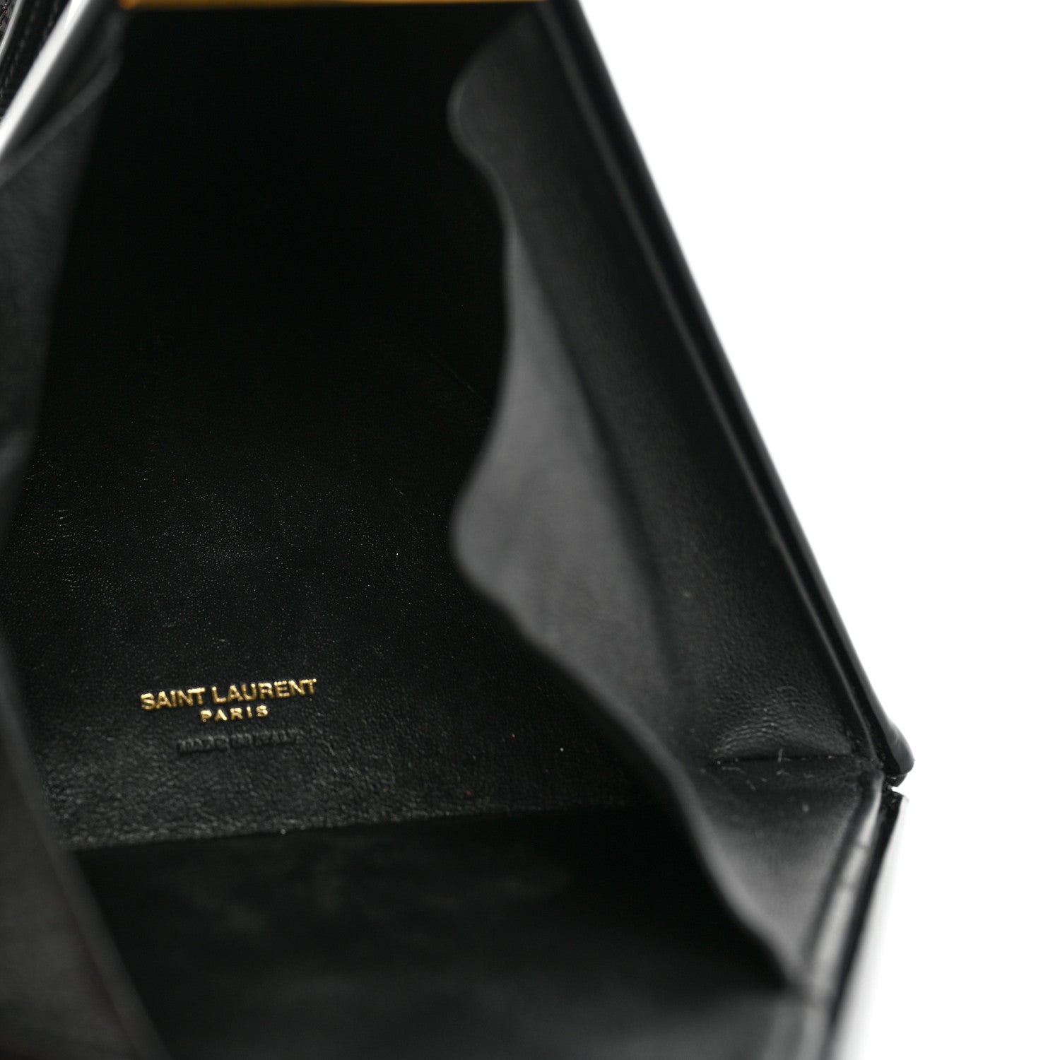 Saint Laurent Patent Pyramid Clutch Black 6 of 10