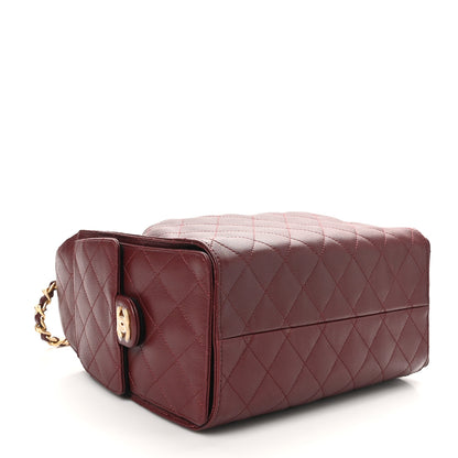 Chanel Caviar Quilted Small Chanel 25 Handbag Burgundy 4 of 11