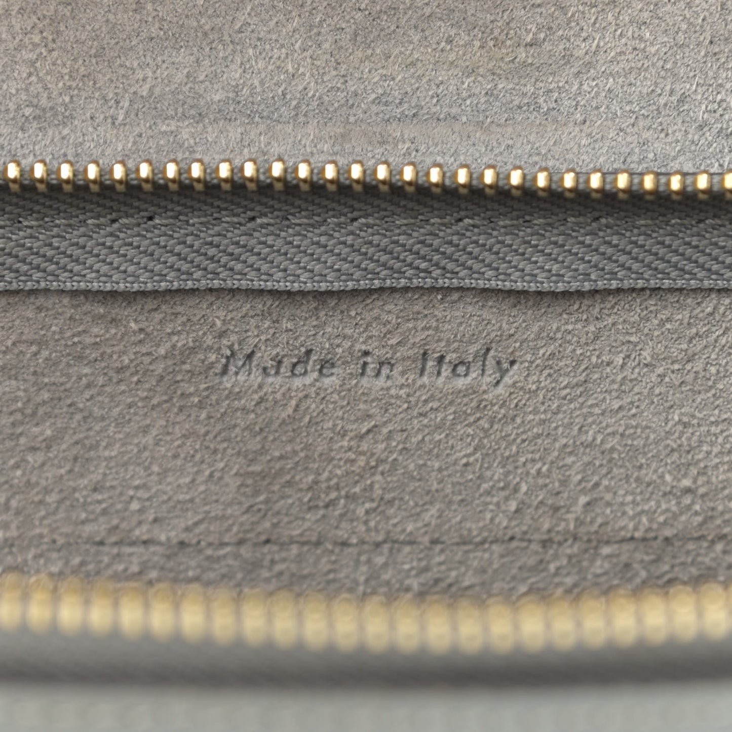 Grained Calfskin Nano Belt Bag Grey