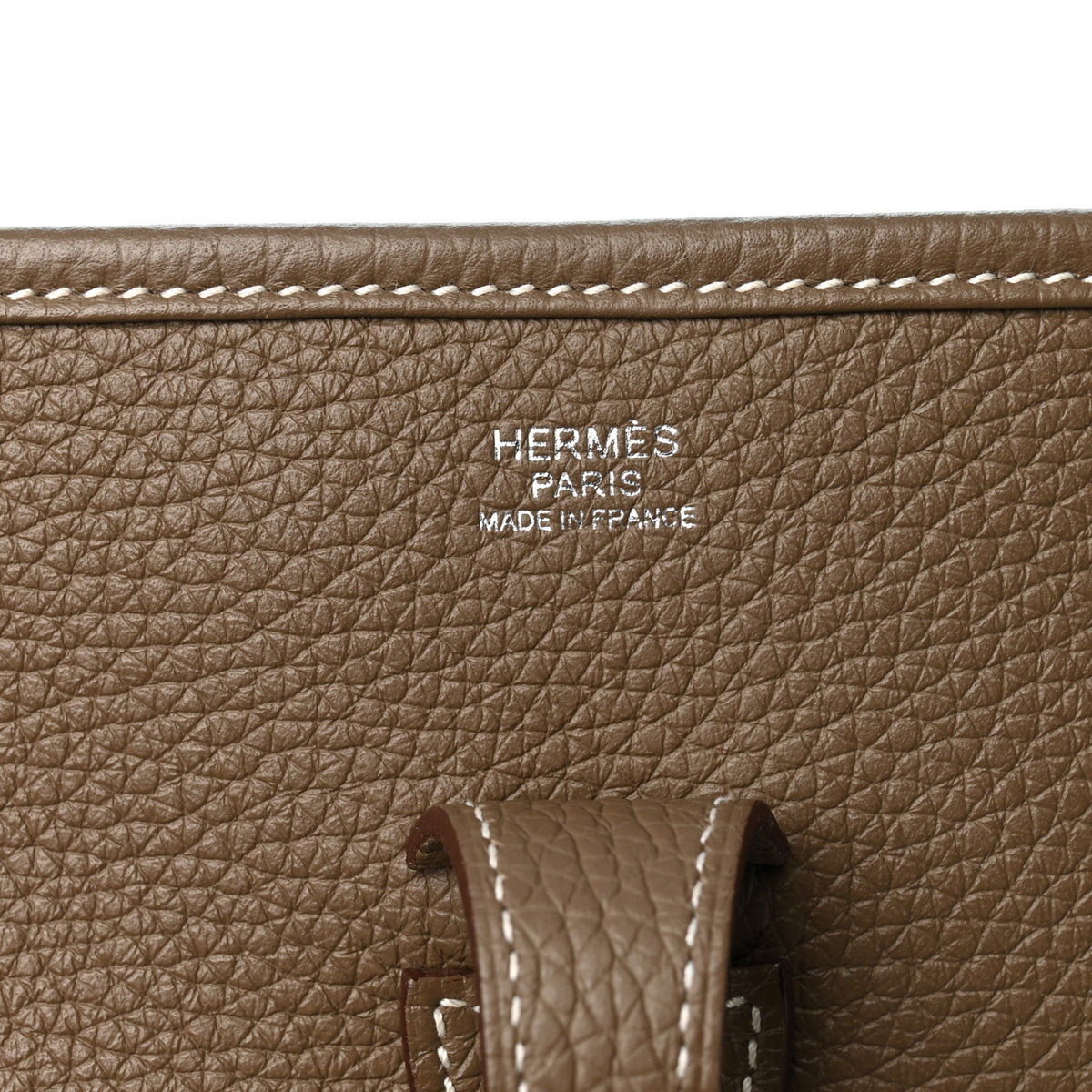 Hermes Taurillon Clemence Evelyne III PM Etoupe 6 of 11