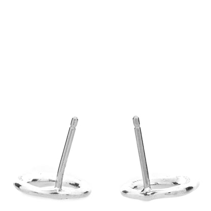 Tiffany Sterling Silver 11mm Elsa Peretti Open Heart Earrings 2 of 3