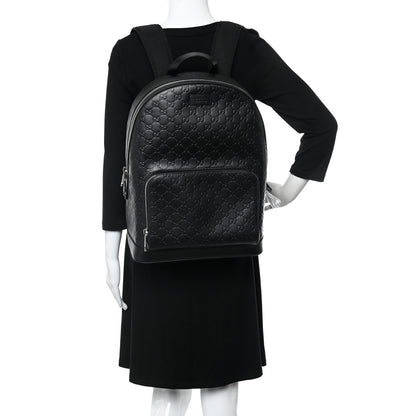 Gucci Guccissima Signature Day Backpack Black 3 of 10