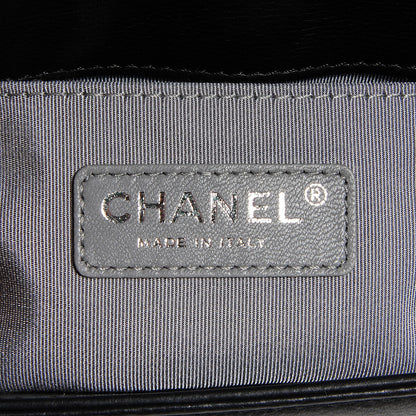 Chanel Calfskin Double Stitch Small Boy Flap Black 7 of 9