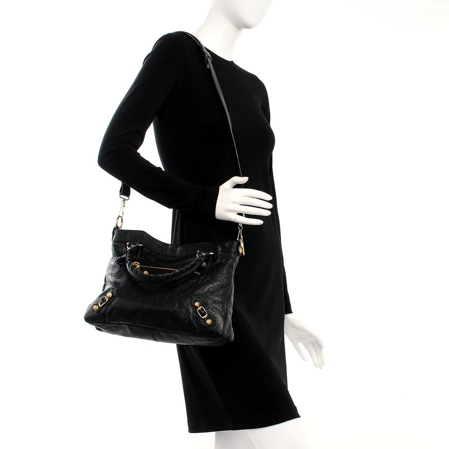 Agneau Giant 12 Gold Hardware Town Black