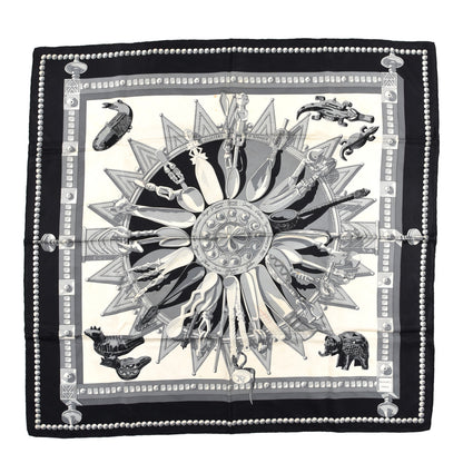 Hermes Silk Cuillers d'Afrique Scarf 90 1 of 12