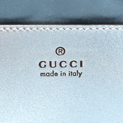 Gucci Iridescent Nappa Chevron Matelasse Small GG Marmont Chain Shoulder Bag Iridescent Snow Light Blue 6 of 9