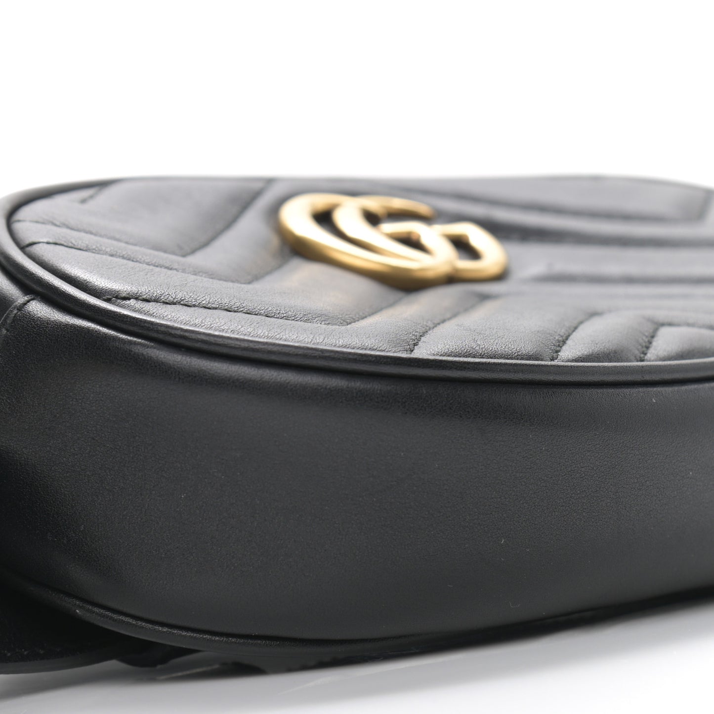 Calfskin Matelasse GG Marmont Belt Bag 85 34 Black