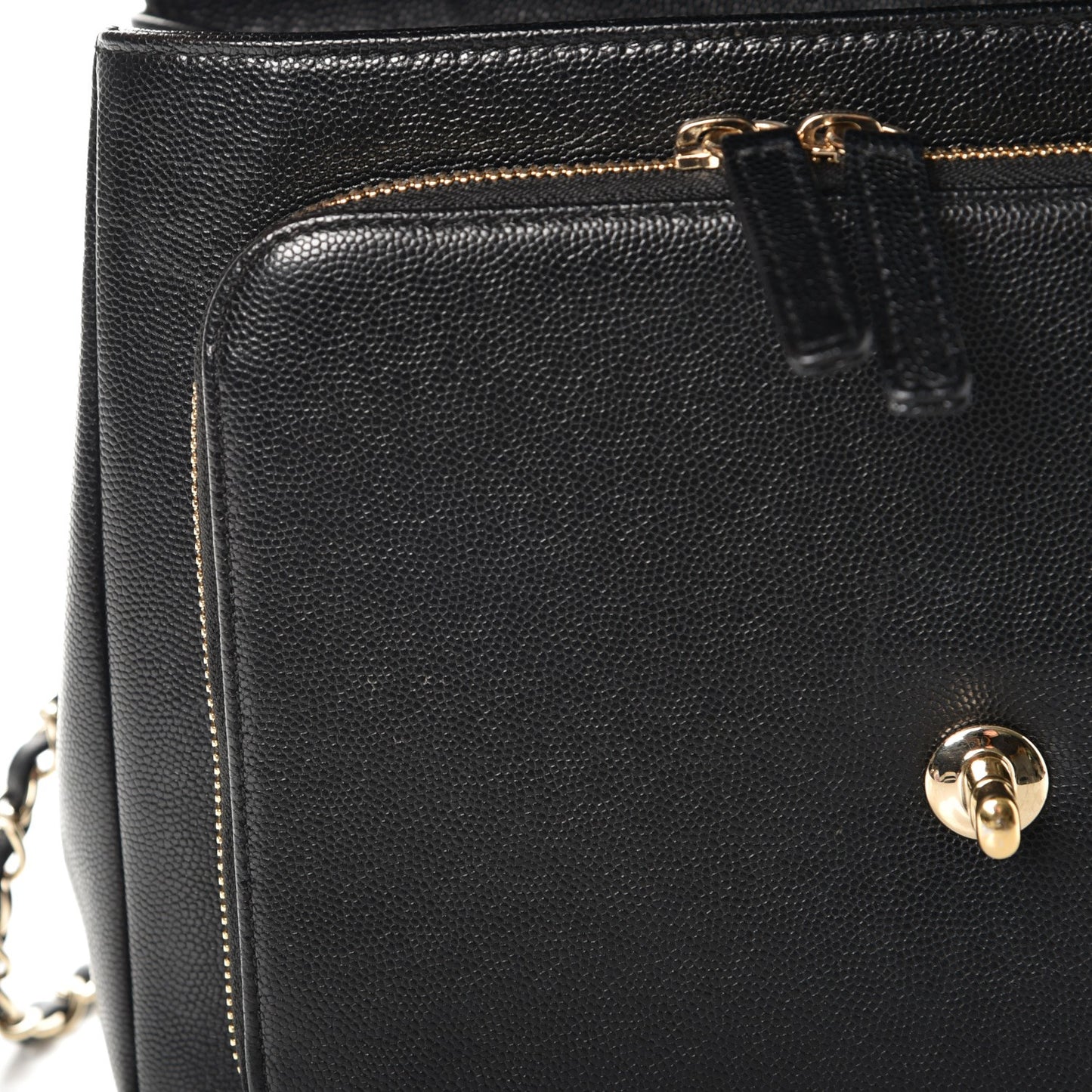 Caviar Quilted Large Business Affinity Flap Black