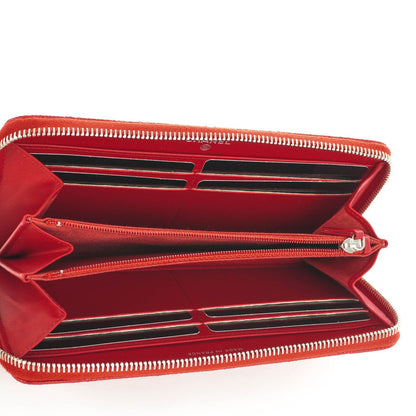 Chanel Caviar Quilted Large Gusset Zip Around Wallet Dark Red 5 of 8