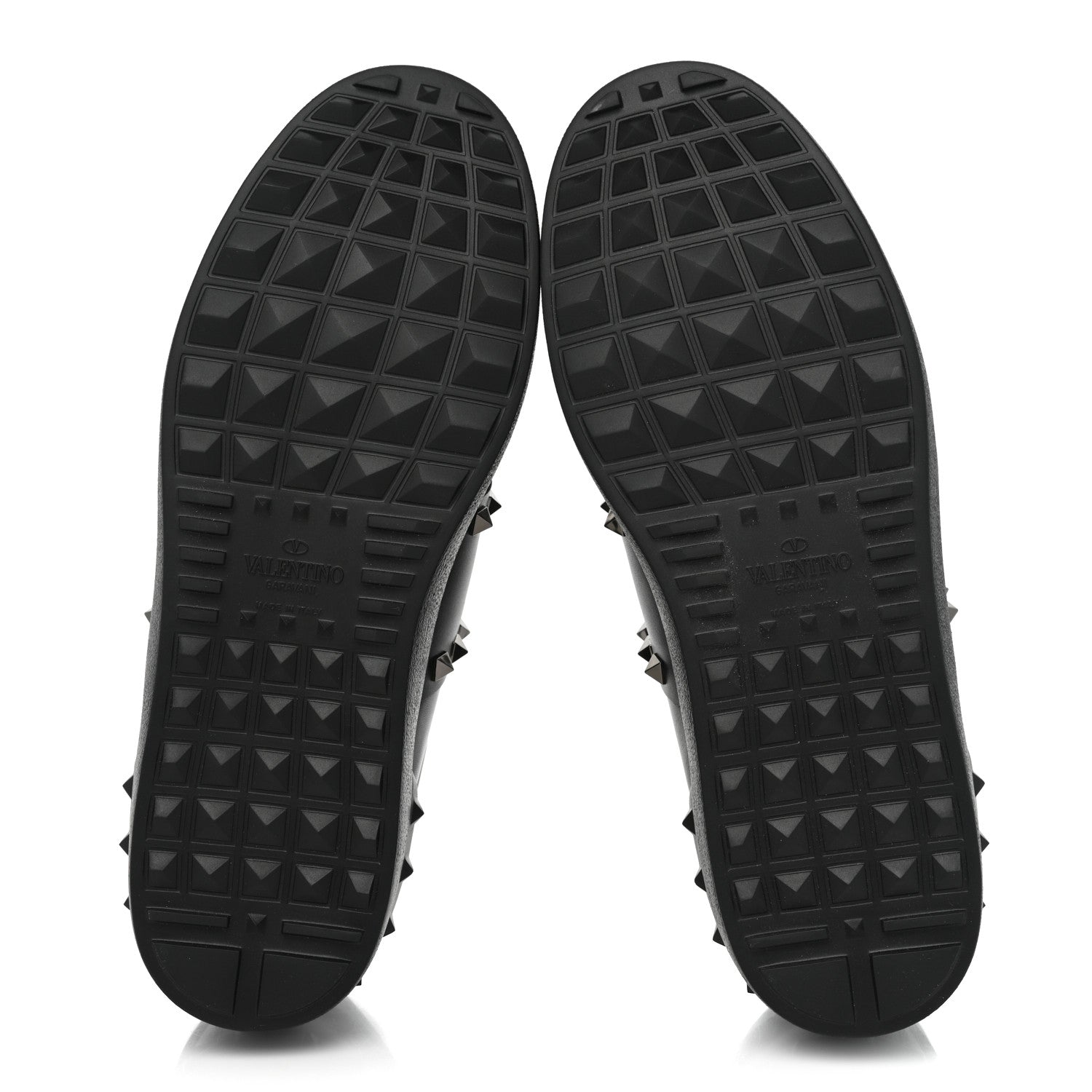 Valentino Garavani Calfskin Mens Rockstud Untitled Open Sneakers 42 Black 6 of 13