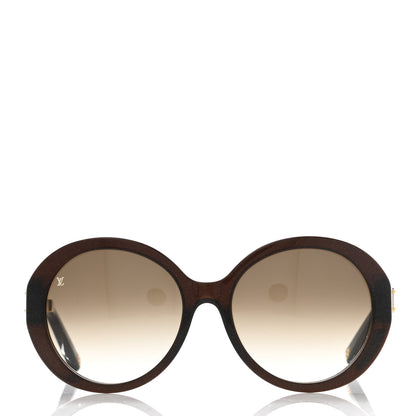 Louis Vuitton Petit Soupcon Rond Sunglasses Z0490W Brown Glitter 2 of 9
