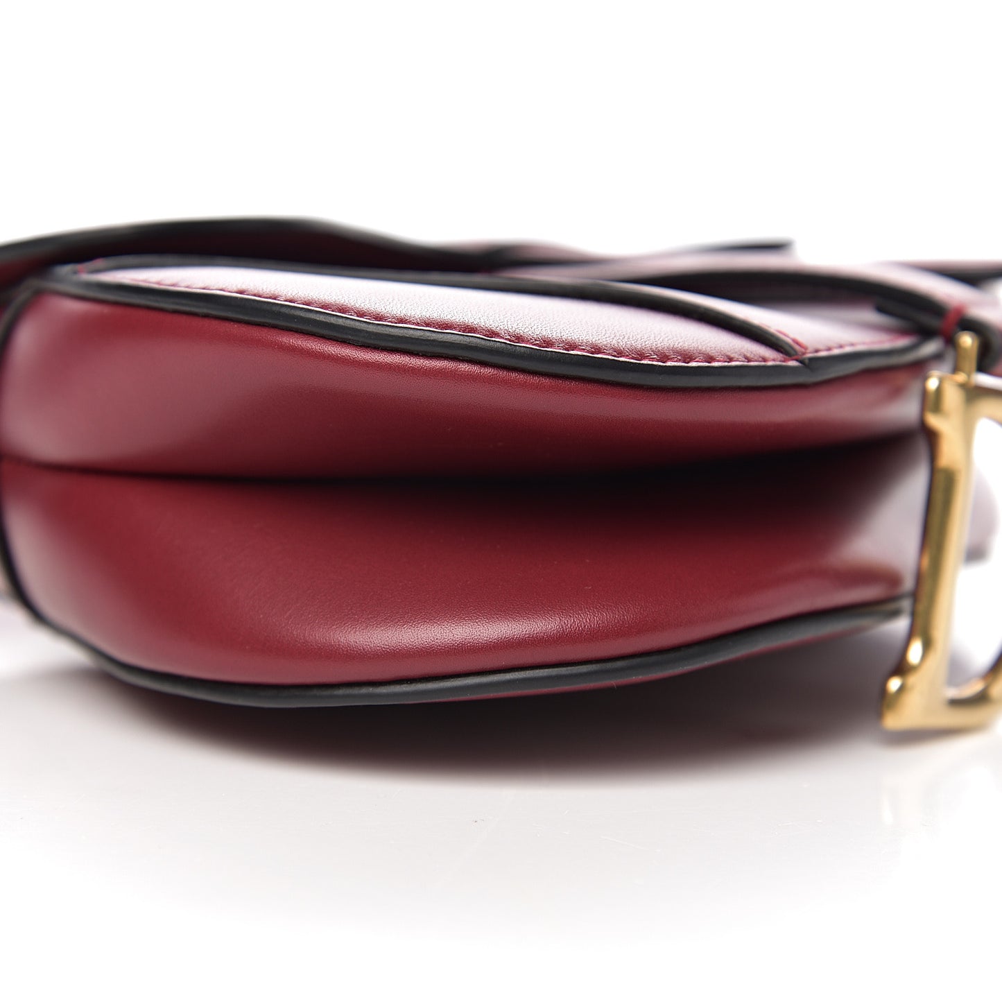 Calfskin Mini Saddle Bag Red