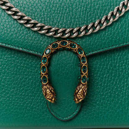 Gucci Calfskin Mini Dionysus Chain Wallet Emerald 7 of 10