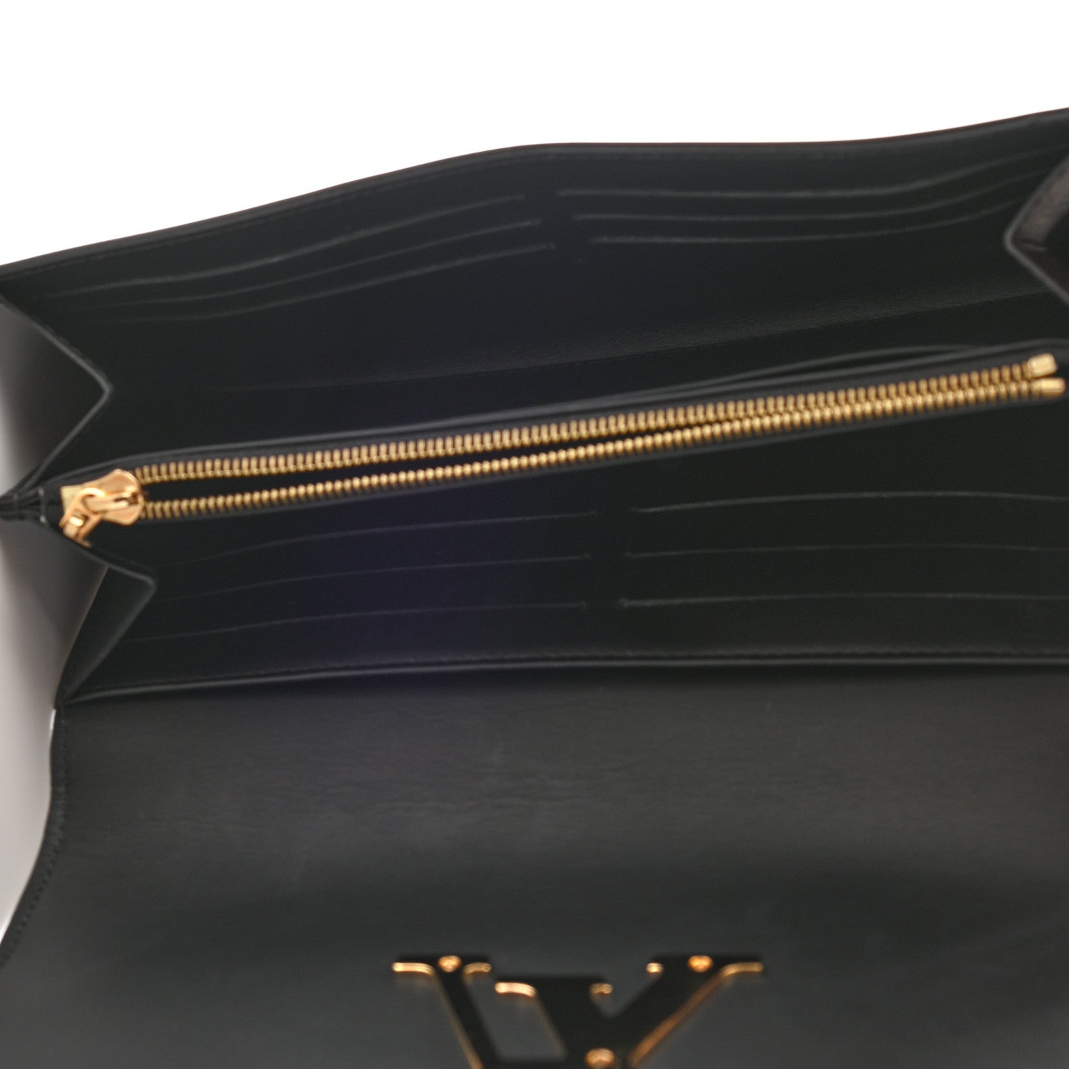 Louis Vuitton Patent Louise Clutch Black 5 of 9