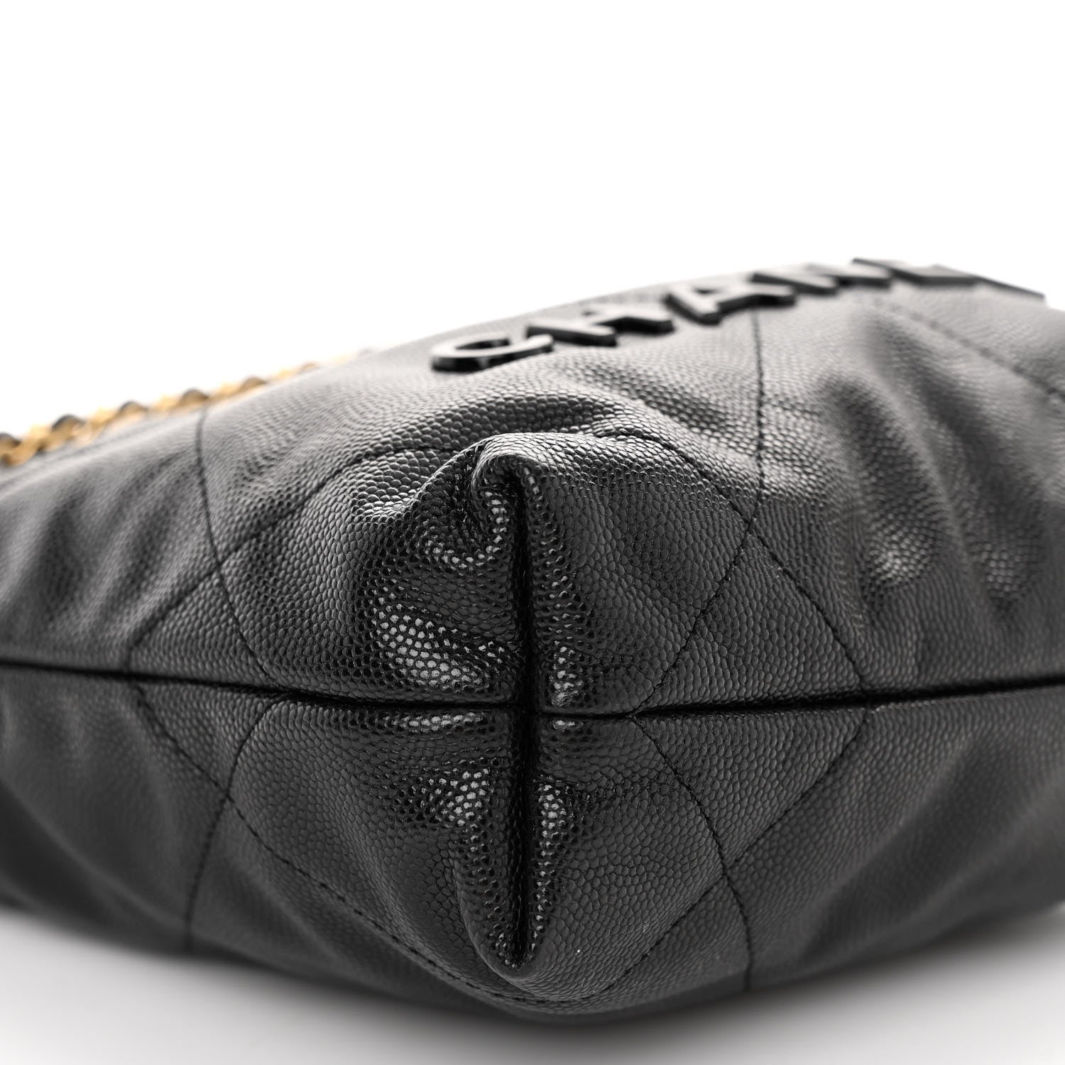 Chanel Shiny Caviar Quilted Monochrome Mini Chanel 22 Black 9 of 10