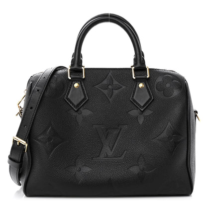 Louis Vuitton Empreinte Monogram Giant Speedy Bandouliere 25 Black 1 of 10