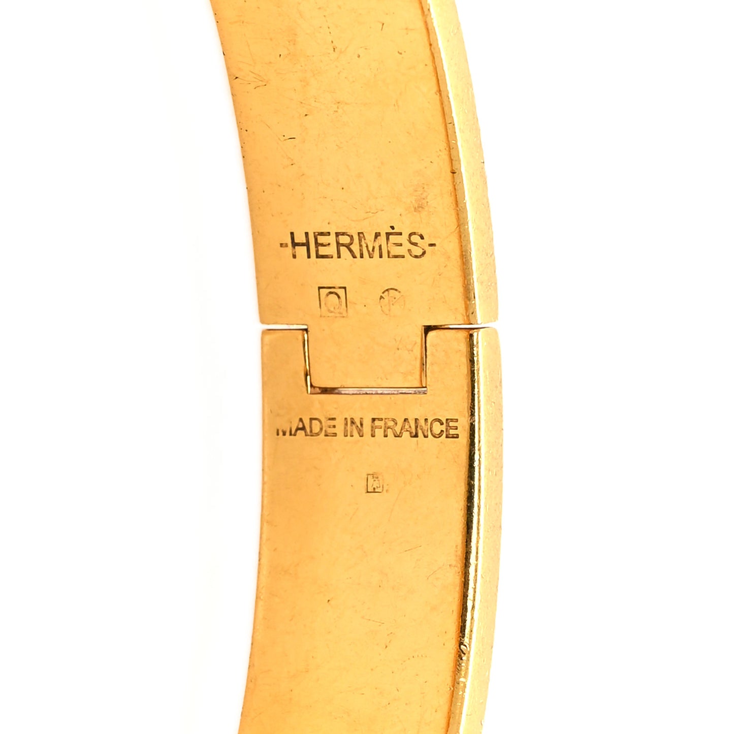 Enamel Narrow Clic Clac H Bracelet GM Craie