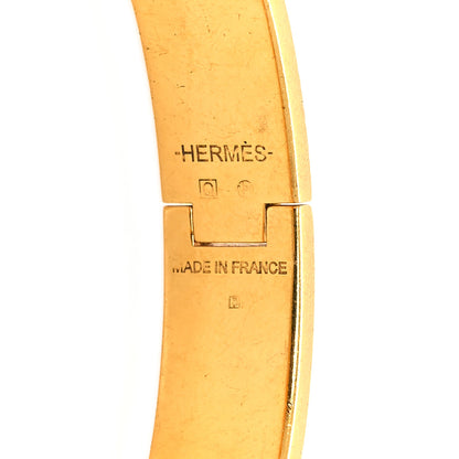 Hermes Enamel Narrow Clic Clac H Bracelet GM Craie 4 of 4