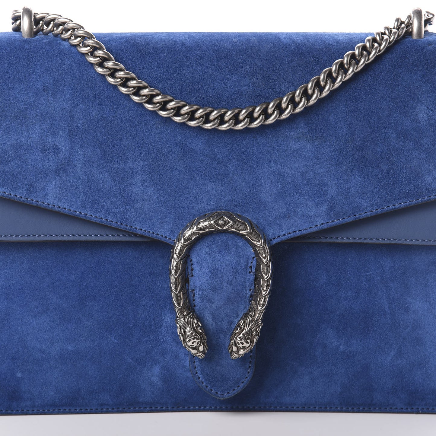 Suede Medium Dionysus Shoulder Bag Blue