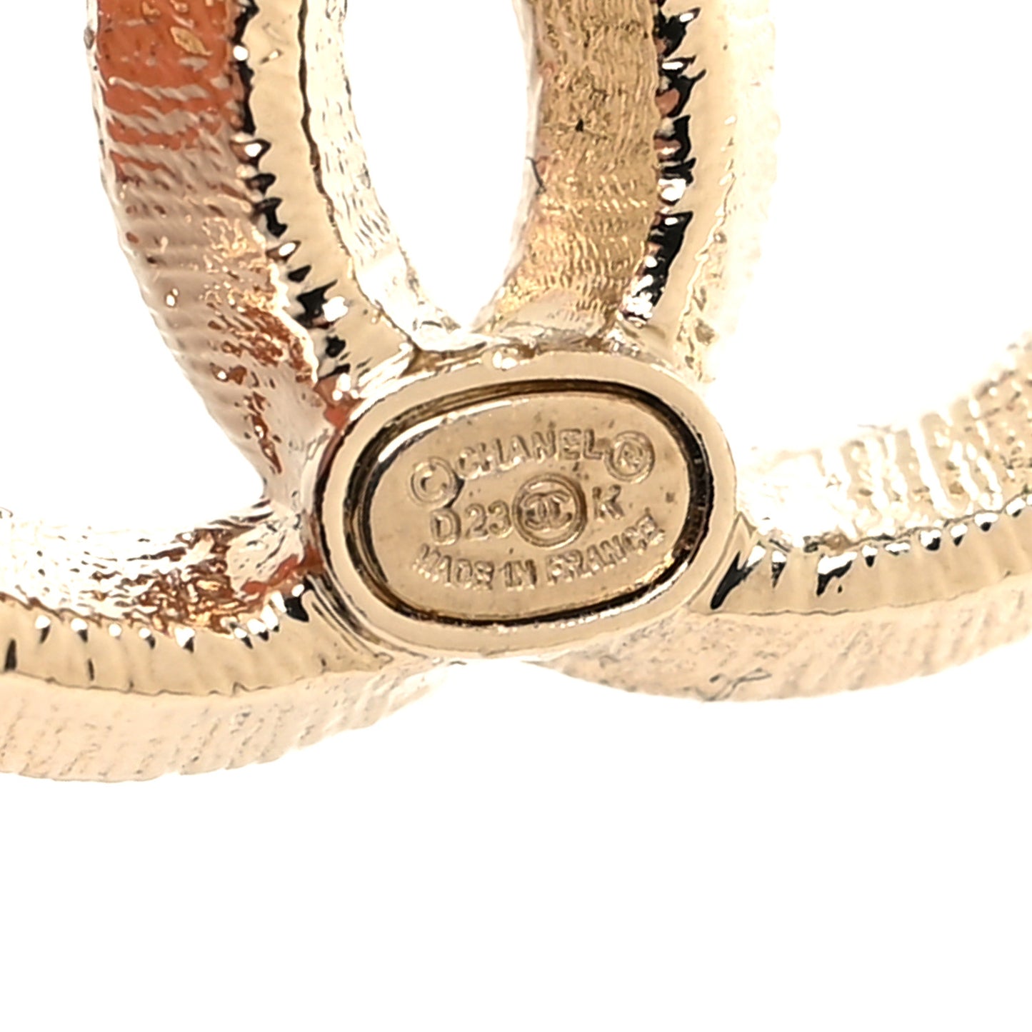 Crystal CC Earrings Gold