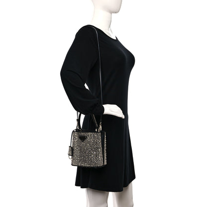 Prada Satin Crystal Small Panier Bucket Bag Metal 2 of 8