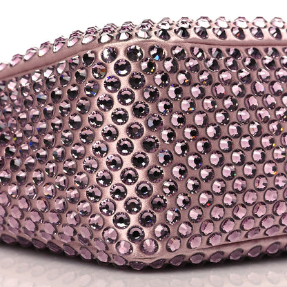 Prada Satin Crystal Mini Re-Edition 2000 Bag Alabastro 9 of 11