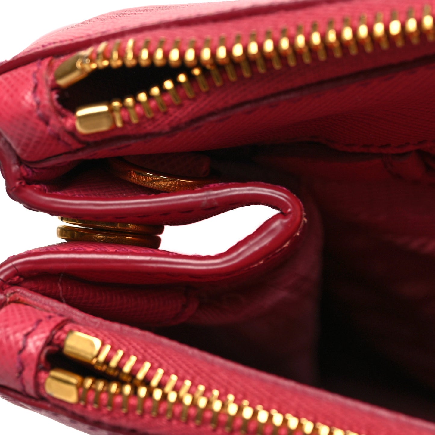 Saffiano Large Galleria Double Zip Tote Peonia