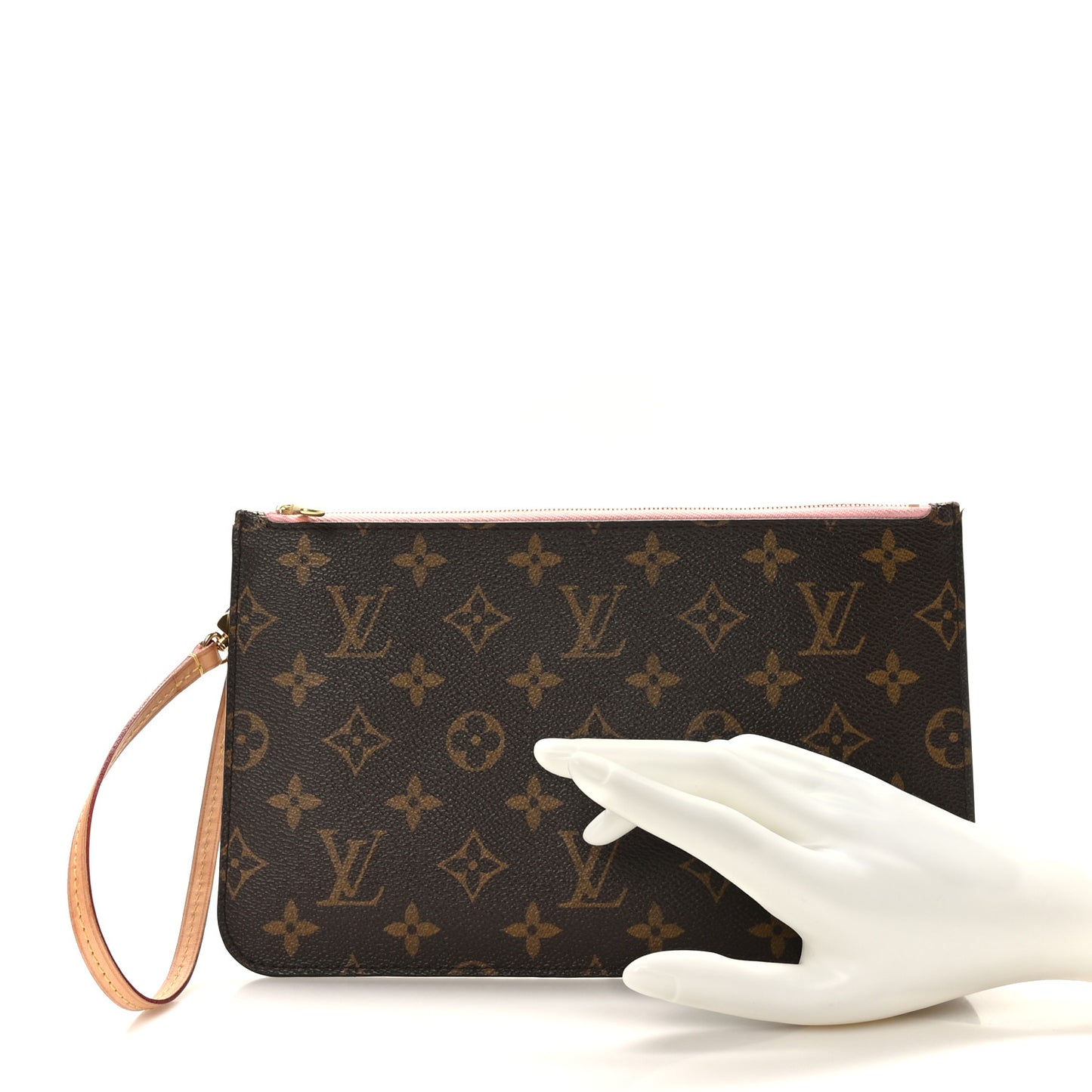 Monogram Neverfull MM GM Pochette Rose Ballerine