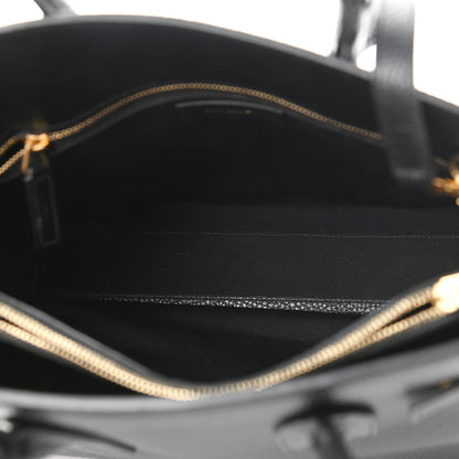 Saint Laurent Grained Calfskin Small Sac De Jour Black 5 of 10